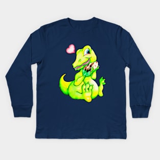 Phil the Falafelsaurus Kids Long Sleeve T-Shirt